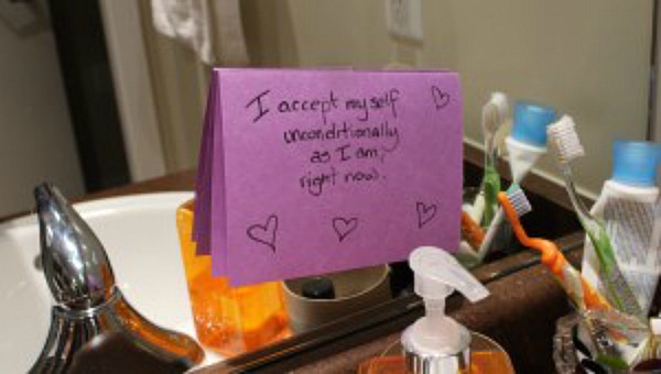 self acceptance note on mirror