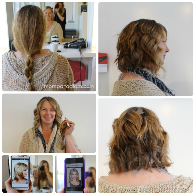 Hair donation collage
