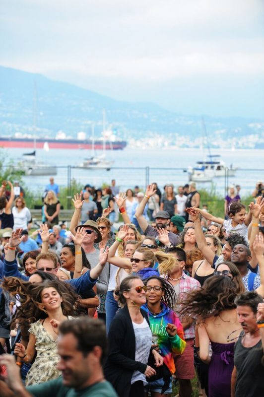 Dancing at the Vancouver Folk Music Festival